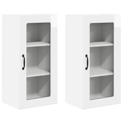 VidaXL vidaXL Dishwasher Panel Lucca 2 pcs High Gloss White 40 x 31 x 80 cm 1