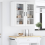 VidaXL vidaXL Dishwasher Panel Lucca 2 pcs High Gloss White 40 x 31 x 80 cm 4