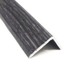 Anthracite Effect Self-Adhesive Aluminium Corner Floor Threshold 900mm - Cover Trim 40x3mm for Laminate, Wood & Vinyl Floors