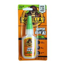 Gorilla Glue XL 25g - 4 Pack - Fast-Setting, Impact-Resistant Adhesive with Anti-Clog Cap