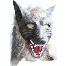 Halloween Wolf Head Face Mask Werewolf Claw Gloves Cosplay Costume Horror Props
