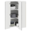 VidaXL vidaXL Dishwasher Panel Lucca Grey Sonoma 57 x 57 x 100 cm 3