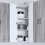 VidaXL vidaXL Dishwasher Panel Lucca Grey Sonoma 57 x 57 x 100 cm 4