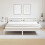 VidaXL vidaXL Bed Frame White 225.5 x 185.5 x 69.5 cm Solid Pine Wood 4