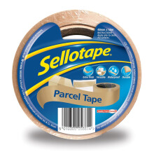 Sellotape Brown Parcel Packing Tape (48mm x 50m, 3 Pack) - Extra Thick High Strength Tape for Heavy Duty Boxes