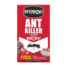 Nippon Ant Killer System - 2 Refillable Traps + 25g Spinosad Liquid - (12 Pack) Kills Entire Colony, Indoor/Outdoor, Easy to Use