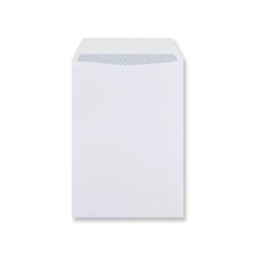 C5 Plain White Envelopes (250 Pack) - Self-Seal Gummed, 100gsm, Pocket, No Window