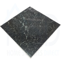 Tiletastic Black Slate Stone Mosaic Stone Effect Self-Adhesive Vinyl Floor Tiles 30.5cm x 30.5cm x 0.9cm (10 Tiles) - 10 sqft