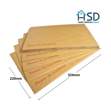 C4 Pocket Envelopes (10 Pack) - Manilla Boardbacked Hardback (A4 Envelopes) - 324x229mm, Do Not Bend