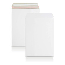 C4 All Board Rigid White Envelopes (100 Pack) - Peel & Seal, Stay Flat, Biodegradable, 324x229mm
