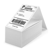 Thermal Labels 4" x 6" Fanfold (1000 Labels) - 101.6 x 152.4mm Direct Thermal Shipping Labels