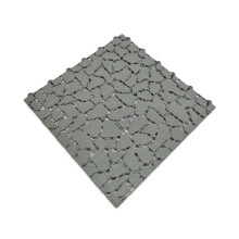Tiletastic Grey Pebble Effect Interlocking Garden Patio Floor Tiles 29cm x 29cm x 0.13cm (24 Tiles) - 24 Sqft, Easy-Lock