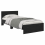 VidaXL vidaXL Bed Frame with Headboard Black Oak 100 x 200 cm Engineered Wood 3