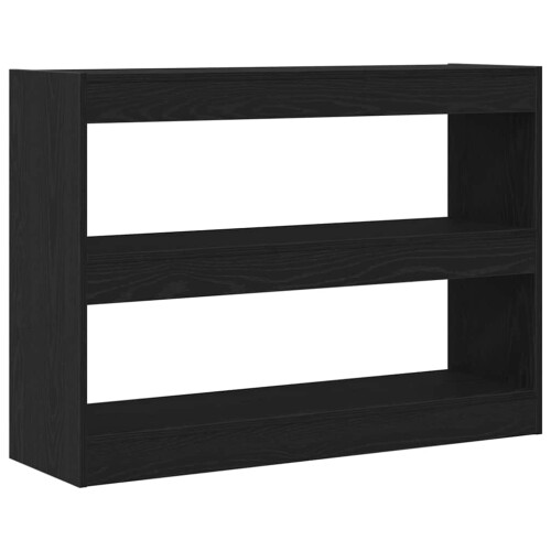 VidaXL vidaXL Bookcase Black Oak 100 x 30 x 72 cm Engineered Wood 1
