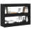 VidaXL vidaXL Bookcase Black Oak 100 x 30 x 72 cm Engineered Wood 3