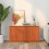 VidaXL vidaXL Sideboard Brown Oak 111 x 34 x 60 cm Solid Pine Wood 4