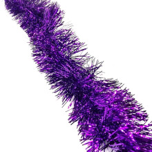 Fine Purple Tinsel Garland - 2M (6.5ft), Festive Christmas & Party Decoration, Mantel & Home Decor