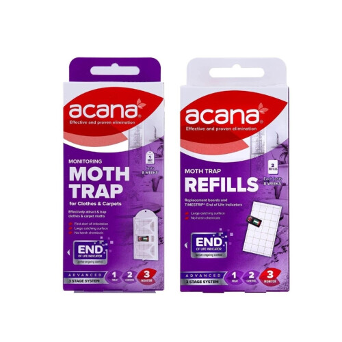 Acana Acana Moth Trap + Refill - Chemical-Free Moth Control Kit