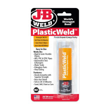 J-B Weld PlasticWeld Epoxy Repair Putty (6 Pack) - 57g (2oz) Off White Sticks, 25-Minute Set Time, 600 PSI Strength