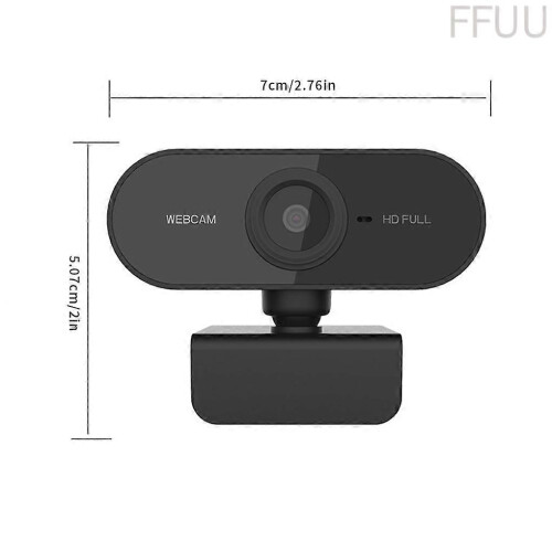 USB Webcam 1080P Autofocus Webcam for Online Chat, Computer Webcam with Built-in Microphone