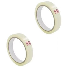 Clear Packing Tape (2 Rolls) - 25mm x 66M Strong Household Multi-Purpose Sticky Tape