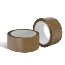 Brown Packing Tape (2 Rolls) - 48mm x 66M Strong Box Sealing All-Purpose Sticky Tape