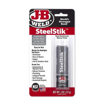J-B Weld SteelStik Reinforced Epoxy Putty (3 Pack) - 57g (2oz) Dark Grey Sticks, 5-Minute Set Time, 4000 PSI Strength