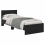 VidaXL vidaXL Bed Frame with Headboard Black Oak 75 x 190 cm Engineered Wood 3