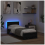 VidaXL vidaXL Bed Frame with Headboard Black Oak 75 x 190 cm Engineered Wood 4