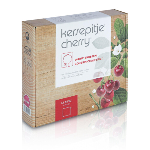 INATURA Cherry Stone Pillow Classic Square Heatable 1