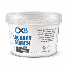 Laundry Starch 250g (2 Pack) - Crisp Finish Fabric Starch for Shirts, Table Linen & Bedding, Easy Ironing Finish
