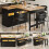 Modern LED Bar Table 360 Swivel Extendable Kitchen Island Storage 1