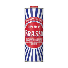 Brasso Liquid Metal Polish 1L (3 Pack) - Multipurpose Cleaner for Brass, Copper, Chrome & Stainless Steel, Long-Lasting Shine