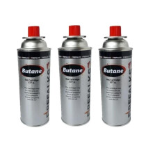 Premium Gas Canisters 395ml (3 Pack) - EN417 Compliant for Camping, BBQ & Blowtorch