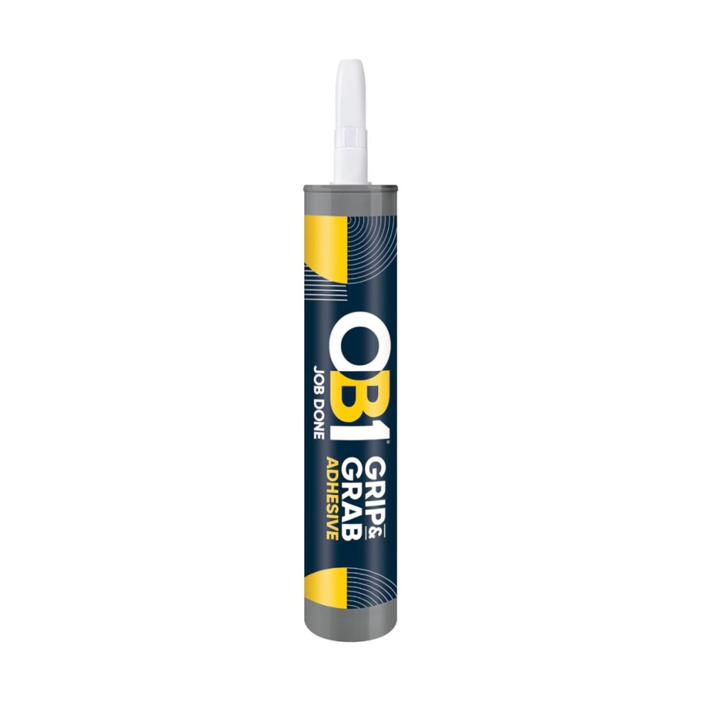 Ob1 Multi-Surface Grip & Grab Adhesive 290Ml (12 Pack) - Weatherproof, High Strength, Instant Grab 5056660414256