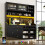 Tall Highboard Cabinet with LED Wine Rack Adjustable Shelves Black 1