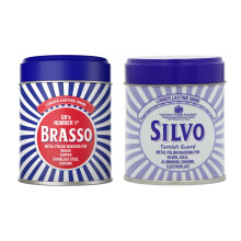 Brasso Duraglit Metal Polish Wadding 75g & Silvo Tarnish Guard Polish 75ml Set - Metal Cleaner for Brass, Silver & Chrome Shine