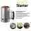 Siam Express BBQ Chimney Starter Charcoal Coal Starter Quick Start Barbecue Lighter Burning with Safety Handle 2
