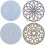 Mandala Coaster Mold Set, 4 Silicone Casting Mats for Resin Art Projects 4