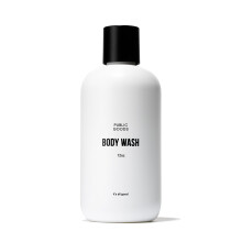 Public Goods Duschgel für Männer und Frauen | Natursalz für Bad & Dusche | Körperpeeling mit Bio-Ölen | Ohne Sulfate & Parabene | Vegan