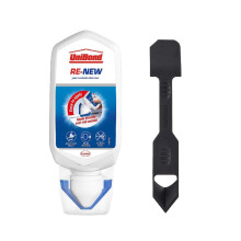 UniBond Re-New White Silicone Sealant 80ml + 2-in-1 Tool - Anti-Mould Seal & Finish Kit