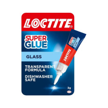 Loctite Glue Glass Bond 3g (3 Pack) - Fast-Acting Clear Adhesive for Glass to Glass & Glass to Metal Repairs