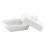 Apollo White Ceramic Butter Storage Dish with Cover Lid 1