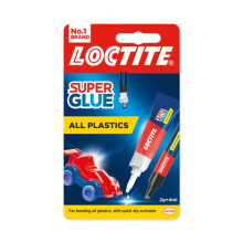 Loctite All Plastics Glue 2g + Activator Pen (4 Pack) - Strong Adhesive for Difficult Plastics, Clear Fast-Drying DIY Repair Glue