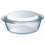 Pyrex Pyrex Essentials Single Glass Round Casserole Dish with Lid 1.6L Transparent 3