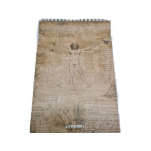 Stifflex Artist Sketch Pad Lenoardo - 80 Sheets 120gsm, 22x33cm, Natural White, Smooth, Microperforated, Made in Italy