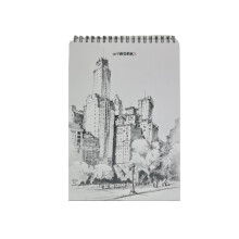 Stifflex Artist Sketch Pad Chicago - 80 Sheets 120gsm, 22x33cm, Natural White, Smooth, Microperforated, Made in Italy
