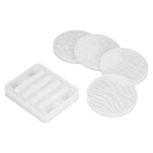 3D Wavy Coaster Silicone Mold: Beautiful, Durable for DIY Craft Projects 2
