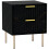 Elegant Two-Drawer Bedside Table - Black 1