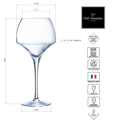 Chef & Sommelier Tannic Open Up Wine Glass 55 cl 2